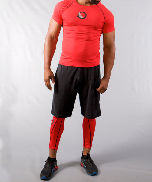 Red Men's Compress Set – Q2 Athletic Apparel